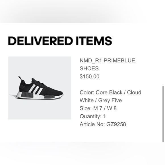 Adidas NMD_R1 Primeblue M7/W8 (brand new) core black/cloud white/grey five. - Picture 3 of 11